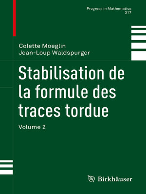 cover image of Stabilisation de la formule des traces tordue